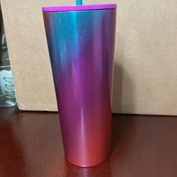 Starbucks 2022 Spring Release Shimmer Ombre Stainless Steel Tumbler Venti 24oz - Picture 3 of 7